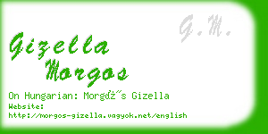 gizella morgos business card