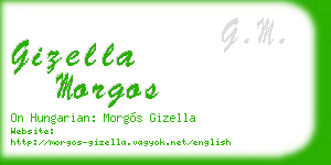 gizella morgos business card